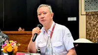 Ketua APSMI, Perwakilan GP Farmasi dan CEO PT Konimex, Rachmadi Joesoef, dalam konferensi pers Asia Pacific Self-Medication Industry (APSMI) Summit di Bali, Kamis (9/10/2025).Foto: Liputan6.com/Ade Nasihudin.