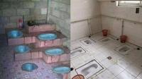 6 Potret WC Buat Bareng-Bareng Ini Nyeleneh Banget, Bikin Tepuk Jidat (sumber: 1cak dan FB/Kementerian Humor Indonesia)