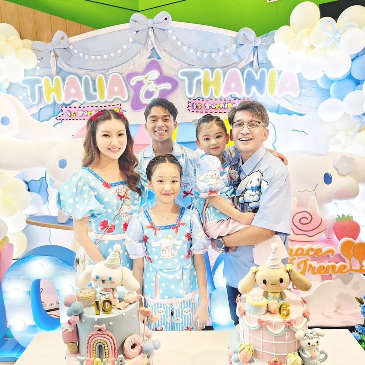 Potret Perayaan Ultah Thalia - Thania, Sarwendah Akur dengan Ruben Onsu - Pesta Meriah Penuh Tawa