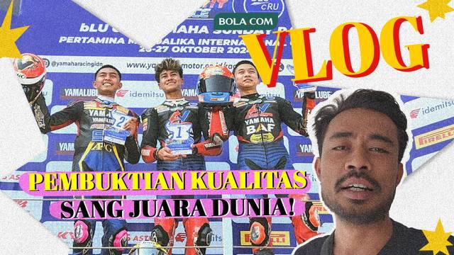 Berita video vlog kali ini, Bola.com melihat keseruan ajang bLU cRU Yamaha Sunday Race 2024, Sirkuit Mandalika, Lombok, Nusa Tenggara Barat, 26-27 Oktober 2024.