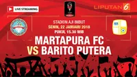 Live streaming Martapura Fc Vs Barito Putera (Liputan6.com/Trie yas)