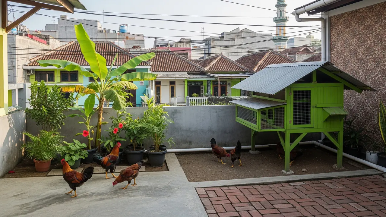 11 Tips Pelihara Ayam di Kota Minim Lahan, Aman  dan Tetap Rukun dengan Tetangga