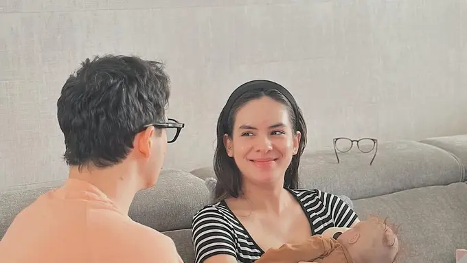 Steffi Zamora saat Mengikuti Kelas New Born dan Menyusui Jelang Melahirkan