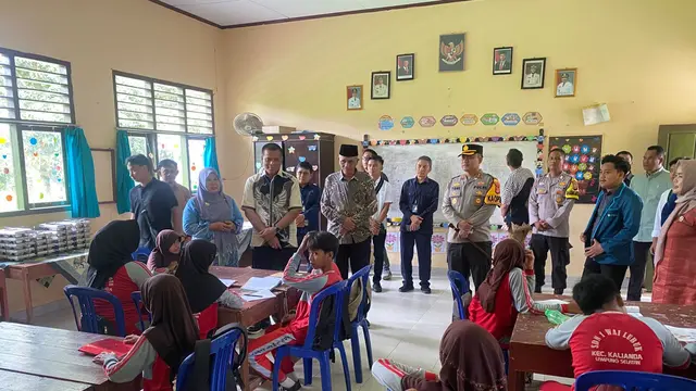 SPPG Polri yang berlokasi di Mako Polres Lampung Selatan telah beroperasi sejak Senin 13 Oktober 2025.