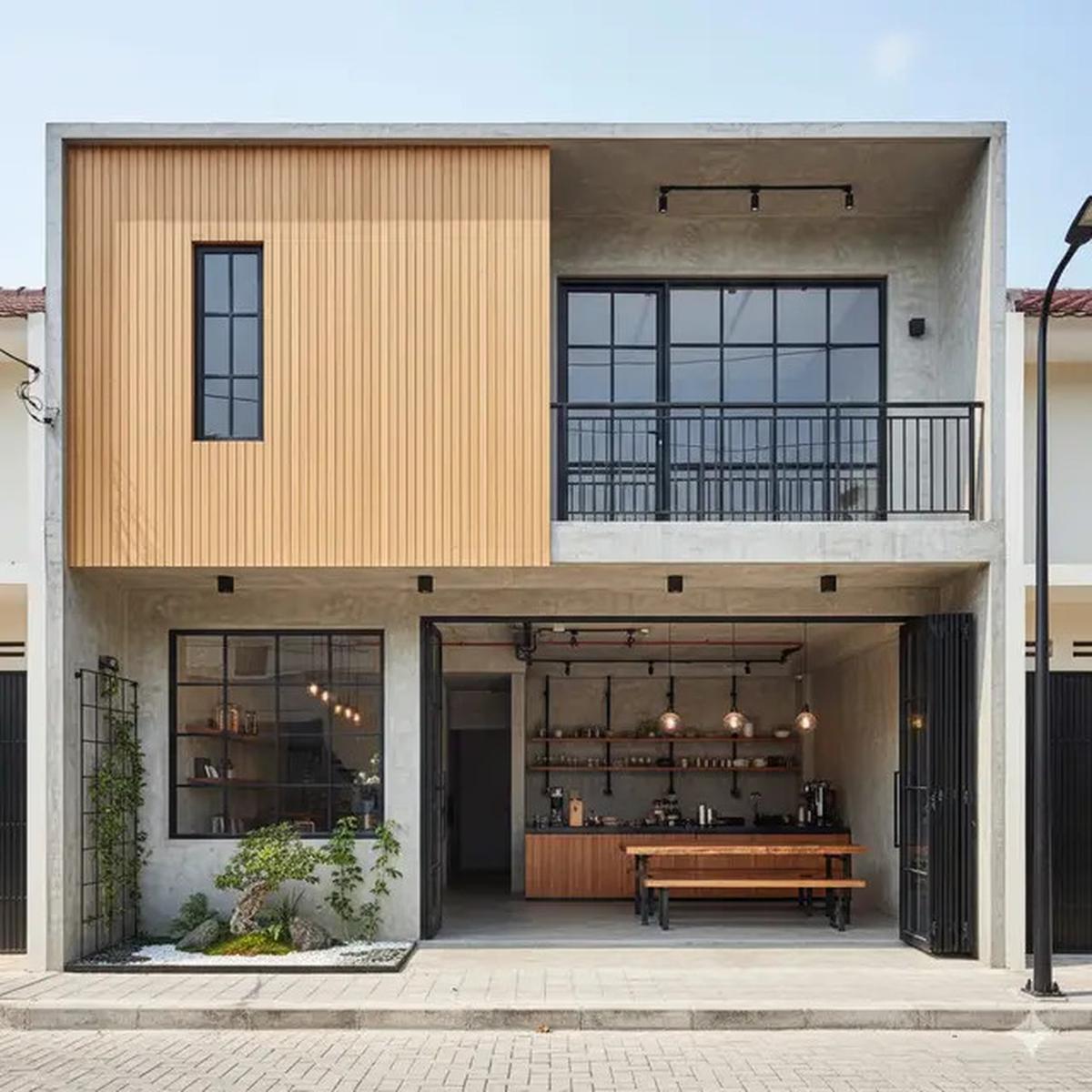 8 Desain Rumah Minimalis Depan Toko Gaya Japandi 2025, Perpaduan Estetika dan Fungsionalitas Modern