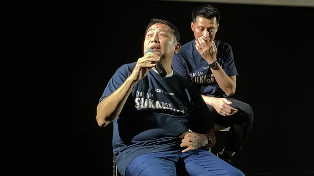 Hanny Saputra dalam jumpa pers Dalam Suka dan Dusta di Jakarta, Rabu (23/9/2026). (Liputan6.com/Nola Vemiliana)