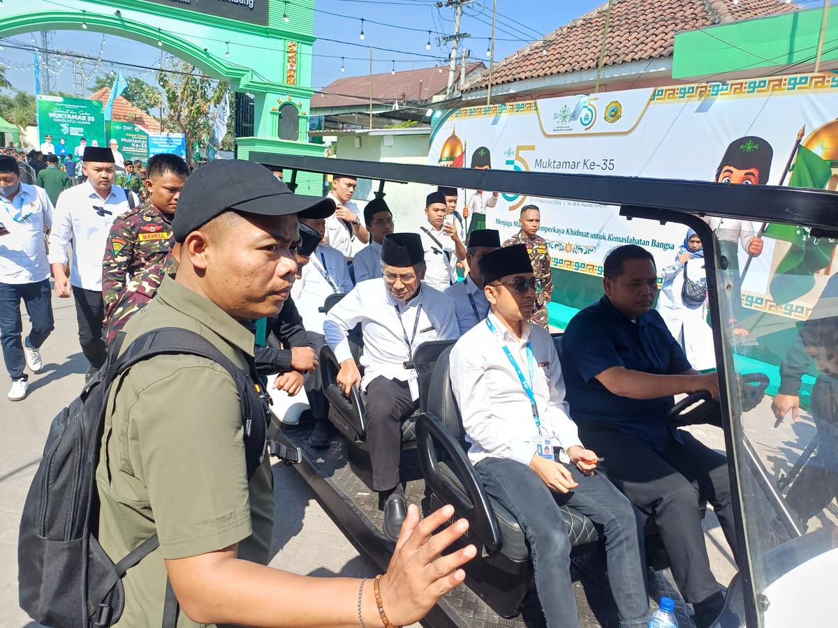 Gus Yahya menghadiri pleno Muktamar NU di Jombang, Jawa Timur