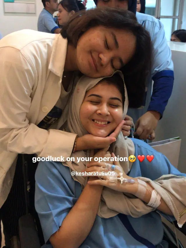 Potret Kesha Ratuliu Usai Jalani Operasi Tumor Payudara.