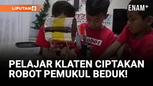 VIDEO: Canggih! Pelajar di Klaten Rakit Robot Pemukul Beduk Untuk Lebaran