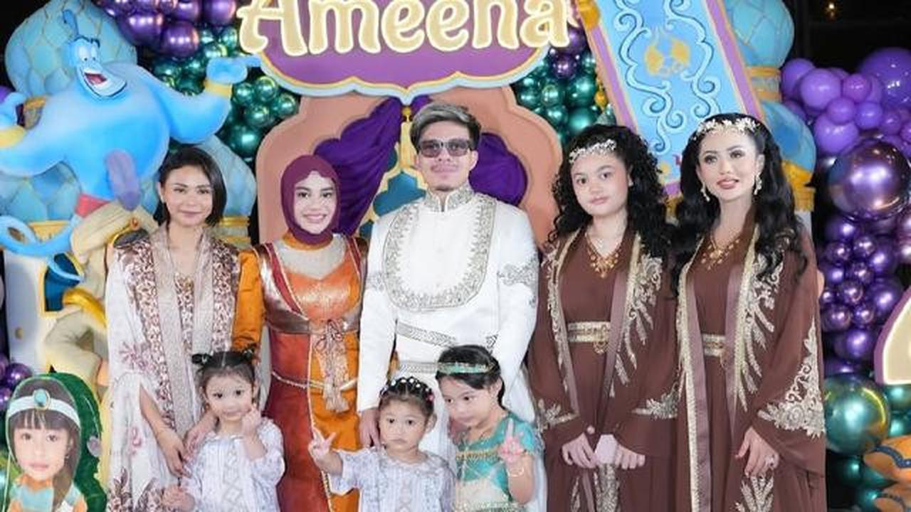 Anggun dan Manis! Amora Lemos Bersinar di Perayaan Ultah Ameena Hanna Nur Atta