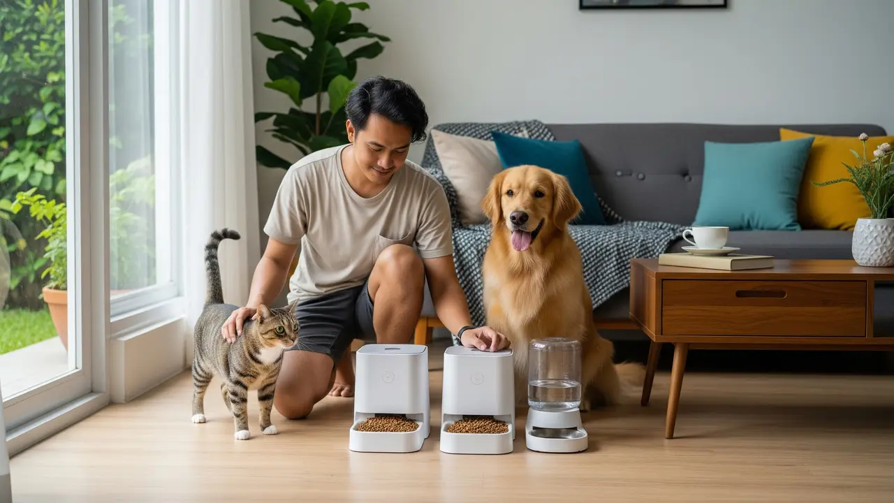 Dispenser Makanan dan Minuman Otomatis (Gemini AI)
