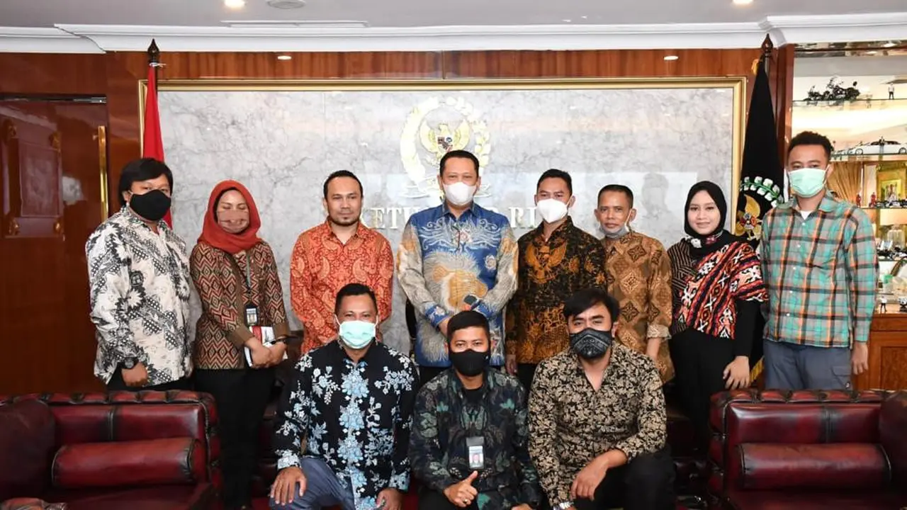 Bamsoet terima Pengurus Wartawan Koordinatoriat Parlemen.