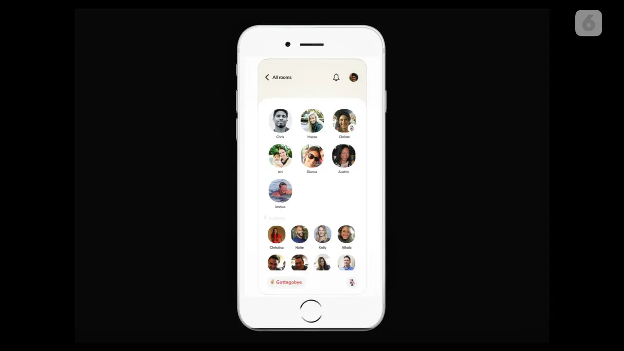 Aplikasi Clubhouse di iPhone