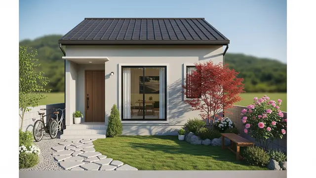 Contoh Rumah 5x6 Meter dengan Taman Kecil untuk Pasangan Muda/Gemini AI