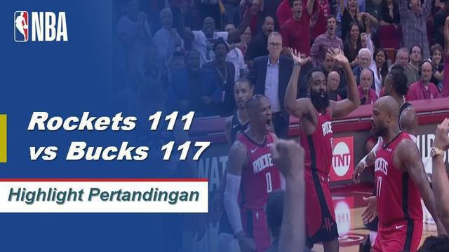 Berita video highlights NBA 2019-202 antara Houston Rockets melawan Milwaukee Bucks yang berakhir dengan skor 111-117, Kamis (24/10/2019).