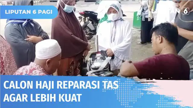 Sembari menunggu jadwal keberangkatan ke Tanah Suci, sejumlah jemaah calon haji di embarkasi Bekasi melakukan reparasi tas kecil untuk surat atau dokumen miliknya. Hal ini guna memperkuat ketahanan tas dan menambah aksesoris tambahan untuk tempat min...