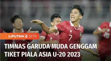 Timnas Garuda Muda kandaskan perlawanan Vietnam, Minggu (18/09). Anak asuh Shin Tae Yong sukses menyapu bersih semua laga di Grup F dengan kemenangan. Timnas Garuda Muda dipastikan tampil di Piala Asia U-20 2023.