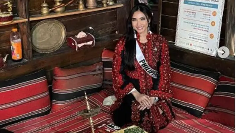 Pakai Baju Adat Palestina di Miss Universe 2021Israel, Miss Filipina Tuai Kecaman