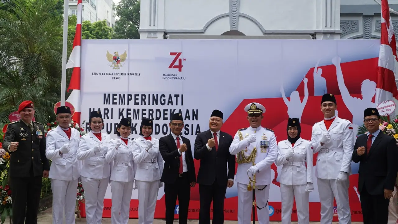 HUT ke-74 RI juga diarayakan di Hanoi, Vietnam (KBRI Hanoi)