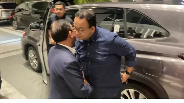 Bakal calon presiden (Bacapres) Partai NasDem Anies Baswedan tiba-tiba mendatangi Kantor DPP Partai Nasdem di Nasdem Tower, Gondangdia, Jakarta Pusat.
