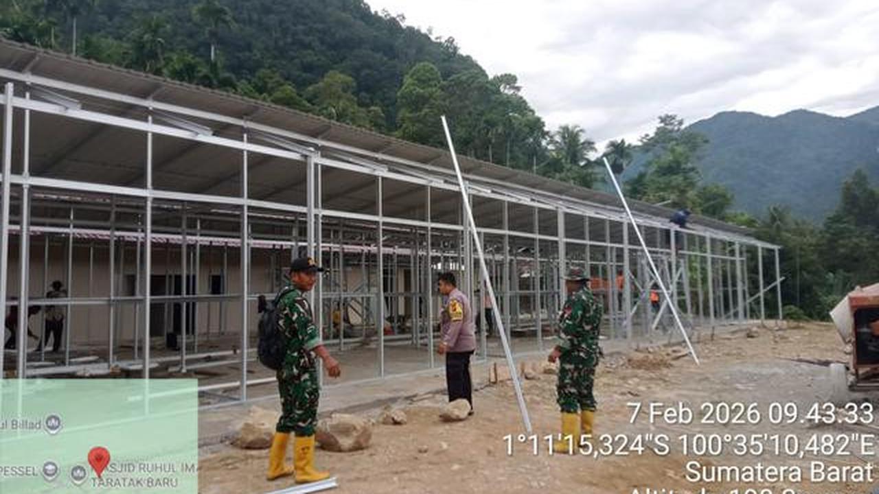 Kejar Puasa Nyaman, Pemerintah Terus Kebut Huntara untuk Warga Sumbar