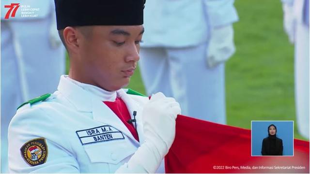 6 Potret Isra Mashel, Anak Sandy Arifin yang Jadi Anggota Paskibraka Nasional 2022