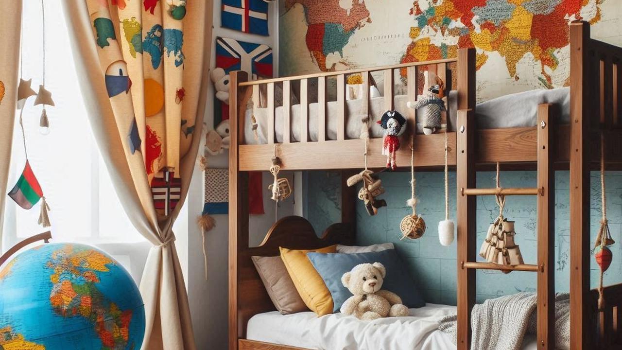 Ilustrasi Desain Mural Kamar Anak