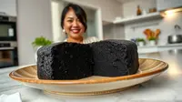 Cara Membuat Bolu Ketan Hitam Takaran Gelas dengan Olesan Krim Keju, Simak Tips Anti Bantat