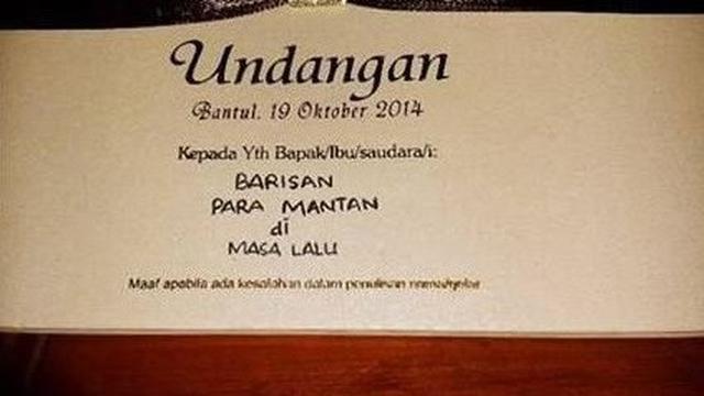 Nama Lucu di Undangan Pernikahan Ini Kocak Abis