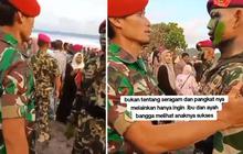 Kakak Adik Jadi Pasukan Elit TNI, Momen Sang Kakak Kopasus Penuh Rasa Bangga Beri Hormat Adiknya yang Resmi Jadi Marinir