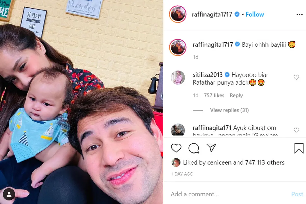 Nagita Slavina, Raffi Ahmad dan Kiano Tiger Wong