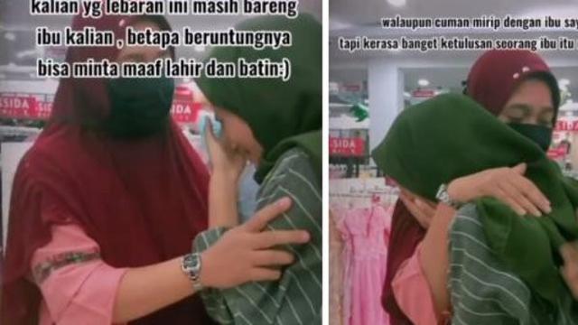Viral Gadis Menangis Lihat Wanita di Mal Mirip Ibunya, Bikin Terharu