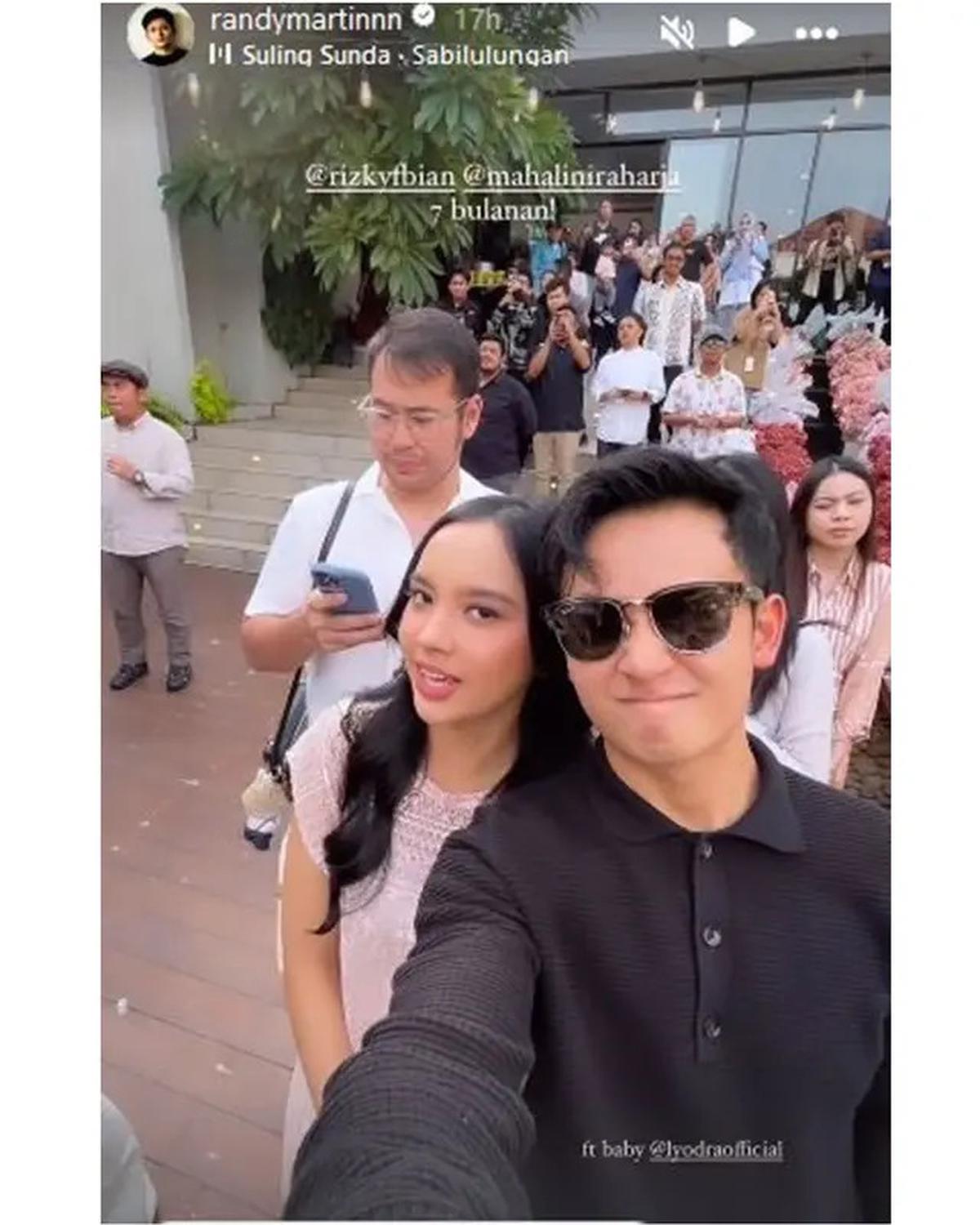 7 Potret Tamu Artis di Tasyakuran 7 Bulanan Mahalini, Lyodra Gandeng Randy Martin