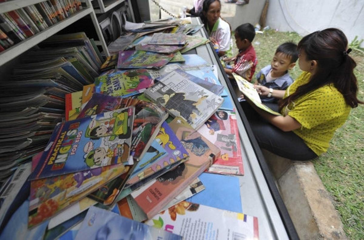 Potret ceria anak-anak Kp Pulo bermain sambil belajar di Rusunawa