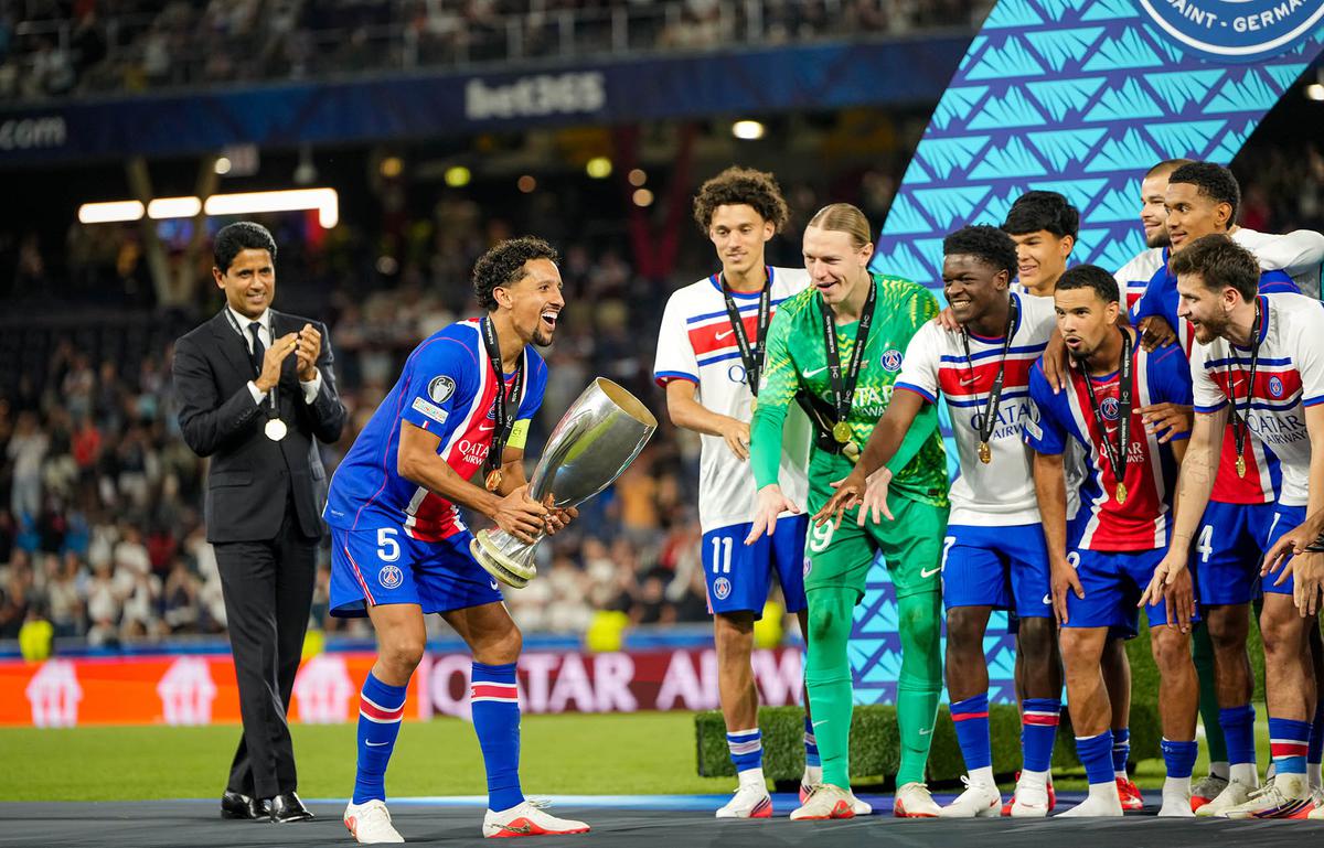 PSG Pertahankan Gelar Piala Super Eropa Usai Tumbangkan Aston Villa