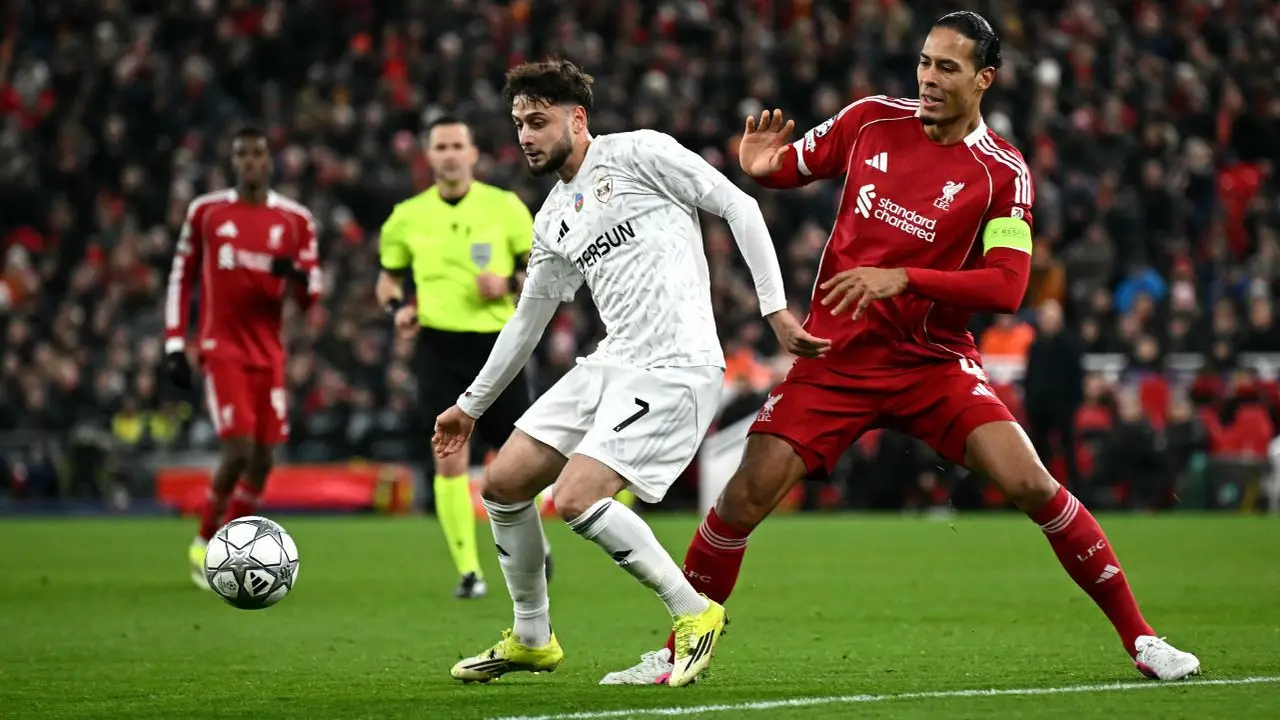 Liverpool vs Qarabag, Liga Champions, Virgil van Dijk