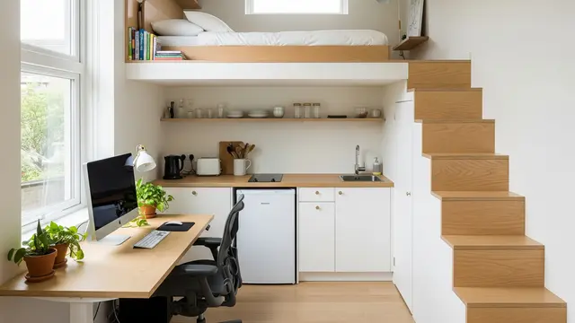 Model Rumah Kecil tapi Punya Mezzanine untuk Tambahan Ruang Tidur