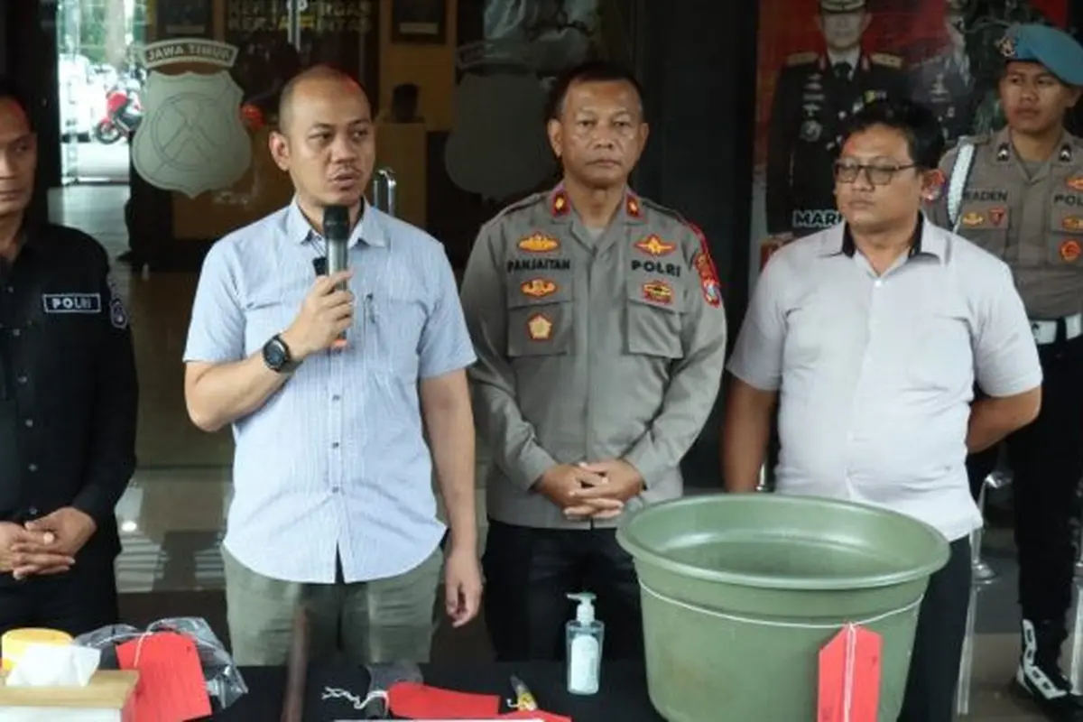 Polresta Malang menetapkan JM (61) suami yang tega membunuh dan memutilasi istrinya sendiri, pada penghujung tahu 2023. (Istimewa)