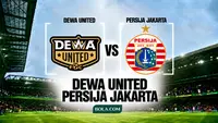 Ilustrasi Dewa United versus Persija Jakarta, BRI Super League. (Bola.com/AI)