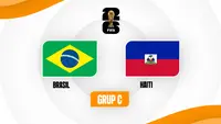 Brasil vs Haiti di Piala Dunia 2026. (Multimedia KLY)