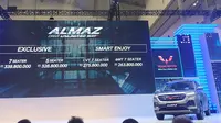 Wuling Almaz dengan fitur WIND meluncur di GIIAS 2019. (Arief / Liputan6.com)