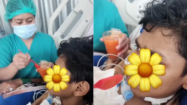 David Ozora yang Merupakan Korban Penganiayaan Mario Dandy Masih Terbaring di Rumah Sakit. Namun, Sang Ayah, Jonathan Latumahina Mengabarkan Bahwa Kondisi David Ozora Terus Membaik dan Sekarang Sudah Bisa Miring ke Kiri dan Kanan (Foto: Tangkapan layar Twitter @seeksixsuck)