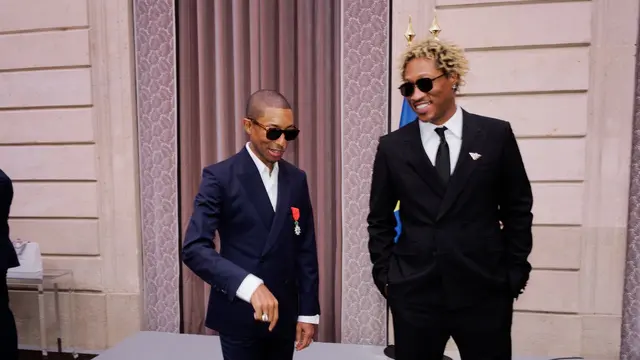 Pharrell Williams, Direktur Kreatif Louis Vuitton, Resmi Dianugerahi Gelar Ksatria oleh Presiden Macron