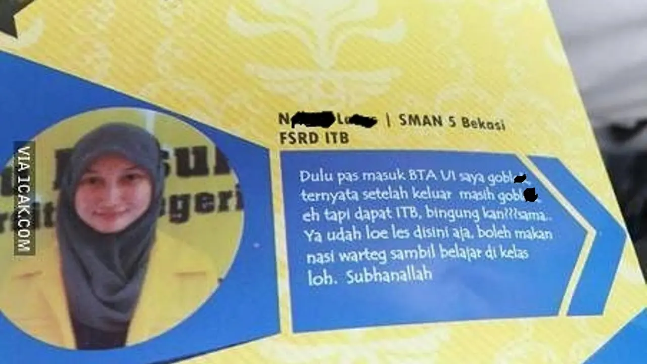 Tulis Testimoni untuk Tempat Bimbel, Siswi Bekasi Bikin Heboh
