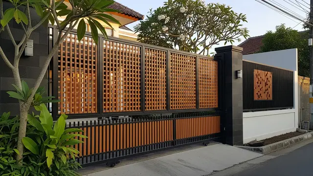 Model Pagar Rumah Tinggi yang Tetap Terlihat Elegan