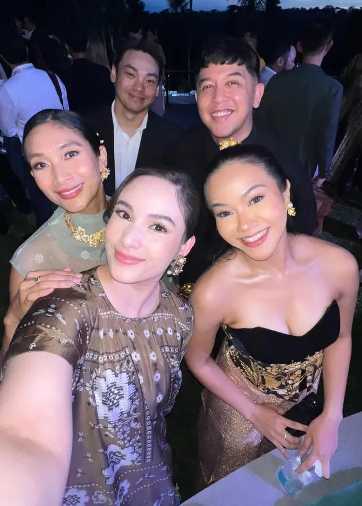 12 Gaya Outfit Pasangan Selebritis Hadir di Hari ke-2 Pernikahan Luna Maya dan Maxime Bouttier, dari Gisella hingga Anya Geraldine
