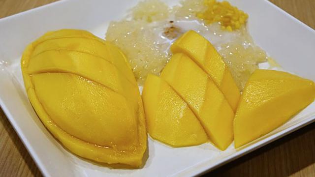 Ilustrasi mango sticky rice