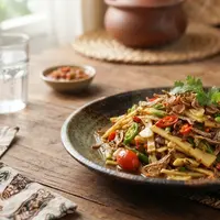 Resep Rebung dan Teri  (AI Generated)