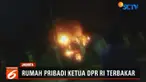 Diduga api dipicu hubungan pendek arus listrik di ruangan fitnes. Saat kejadian, Bambang Seosatyo diketahui tidak berada di rumah.