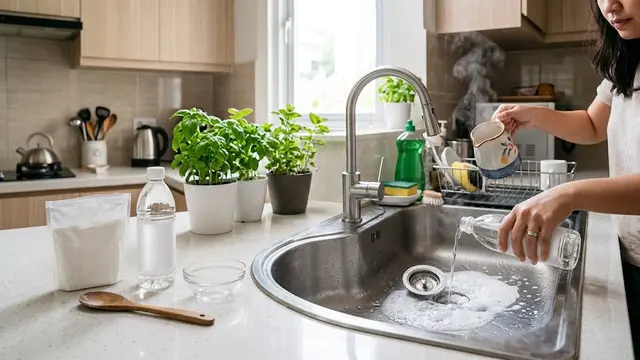 Cara Menghilangkan Bau Got dari Saluran Air Dapur/AI Generated